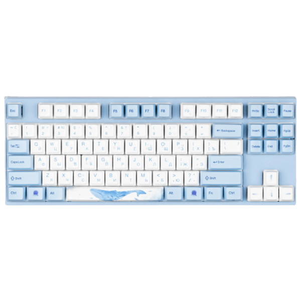 Tastatură Varmilo VEA87 Sea Melody Blue Cherry MX Red Gaming, Cu fir photo 1