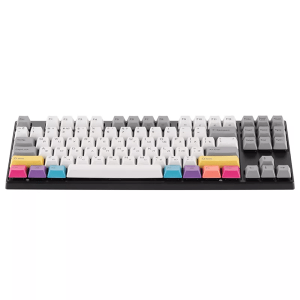 Tastatură Varmilo VEA87 CMYK Multicolor Cherry MX Silent Red Gaming, Cu fir photo 2