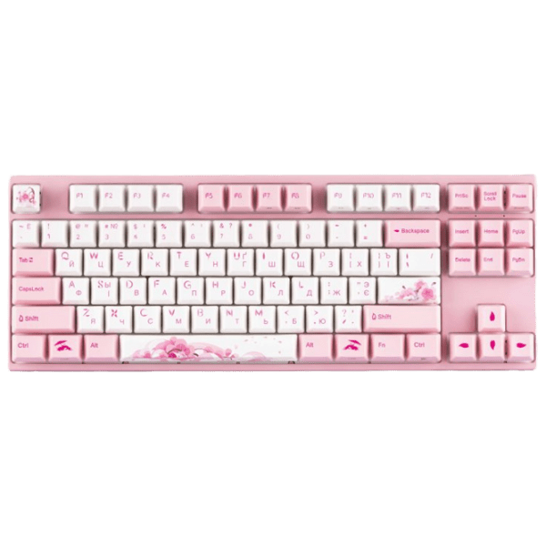 Клавиатура Varmilo Sakura R2 Cherry MX Silent Red Розовый Для дома и офиса, Беспроводные photo 1