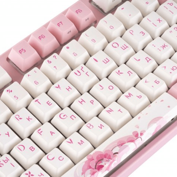 Клавиатура Varmilo Sakura R2 Cherry MX Silent Red Розовый Для дома и офиса, Беспроводные photo 6