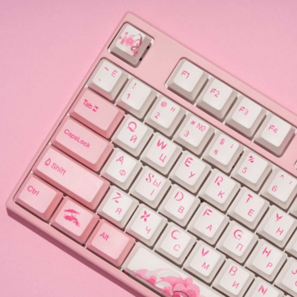 Клавиатура Varmilo Sakura R2 Cherry MX Silent Red Розовый Для дома и офиса, Беспроводные photo 27