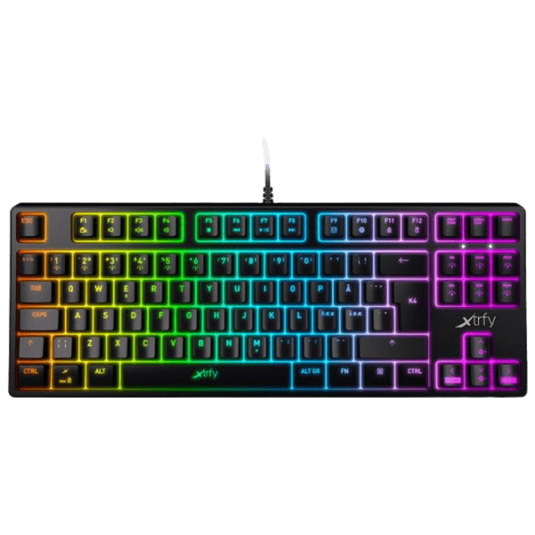 Tastatură Xtrfy K4 TKL Black Gaming, Cu fir photo 1