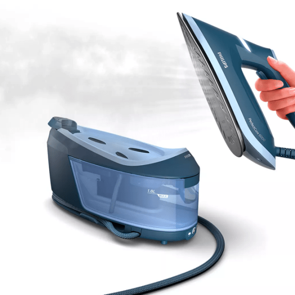 Fier de călcat Philips PSG6042/ 20 Blue 2400 W, 130 g/ min, 1.8 l, Ceramică photo 5
