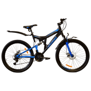Bicicletă Azimut Power 26" 19" Black Blue Oțel / Pentru adulți