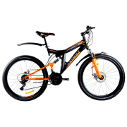 Bicicletă Azimut Power 26" 19" Black Orange Oțel / Pentru adulți