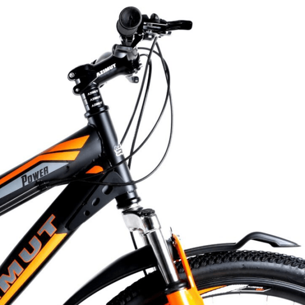 Bicicletă Azimut Power 26" 19" Black Orange Oțel / Pentru adulți photo 2