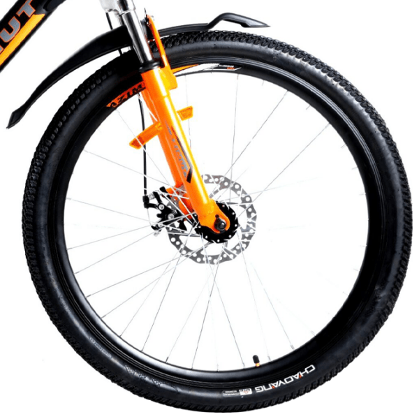 Bicicletă Azimut Power 26" 19" Black Orange Oțel / Pentru adulți photo 3