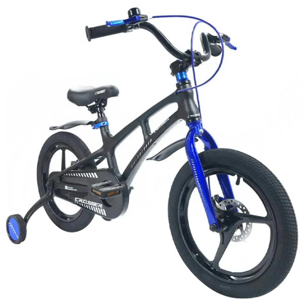 Bicicletă Crosser Magnesium New 16" Black Blue Aliaj de magneziu / Pentru copii photo 2
