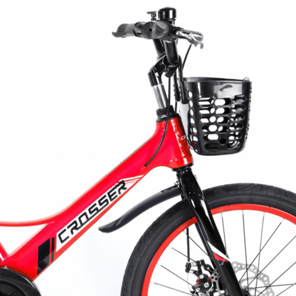 Велосипед Crosser Hunter 20" Красный Черный Магниевый сплав / Детский photo 2