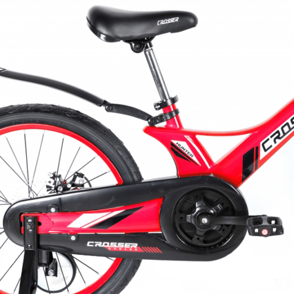 Велосипед Crosser Hunter 20" Красный Черный Магниевый сплав / Детский photo 5