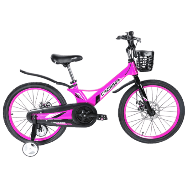 Bicicletă Crosser Hunter 20" Violet Black Aliaj de magneziu / Pentru copii photo 1