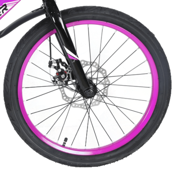 Bicicletă Crosser Hunter 20" Violet Black Aliaj de magneziu / Pentru copii photo 3