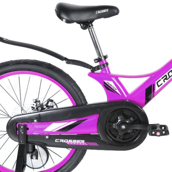 Bicicletă Crosser Hunter 20" Violet Black Aliaj de magneziu / Pentru copii photo 5