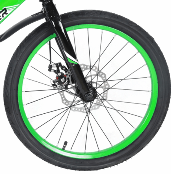 Bicicletă Crosser Hunter 20" Green Black Aliaj de magneziu / Pentru copii photo 3