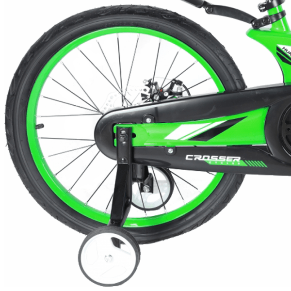 Bicicletă Crosser Hunter 20" Green Black Aliaj de magneziu / Pentru copii photo 4