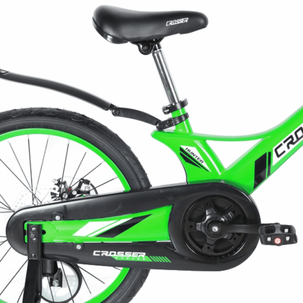 Bicicletă Crosser Hunter 20" Green Black Aliaj de magneziu / Pentru copii photo 5