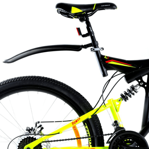 Bicicletă Azimut Power 26" 19" Black Yellow Oțel / Pentru adulți photo 5