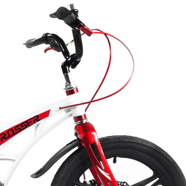 Bicicletă Crosser Space 16" White Red Aliaj de magneziu / Pentru copii photo 2