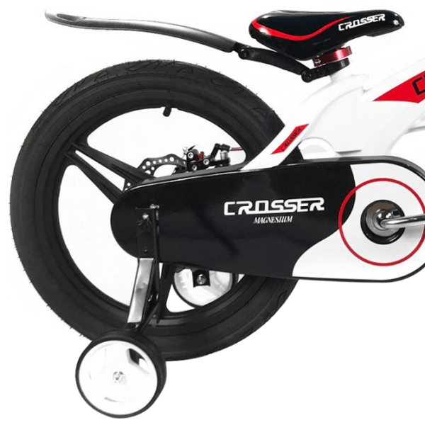 Bicicletă Crosser Space 16" White Red Aliaj de magneziu / Pentru copii photo 3