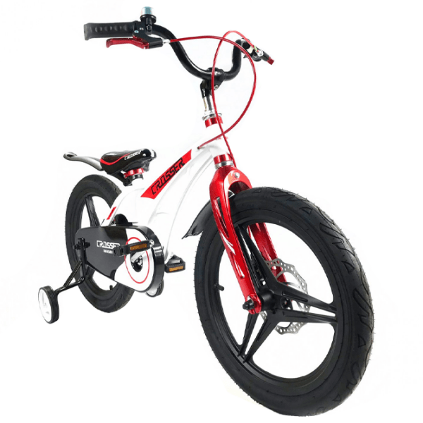 Bicicletă Crosser Space 16" White Red Aliaj de magneziu / Pentru copii photo 4