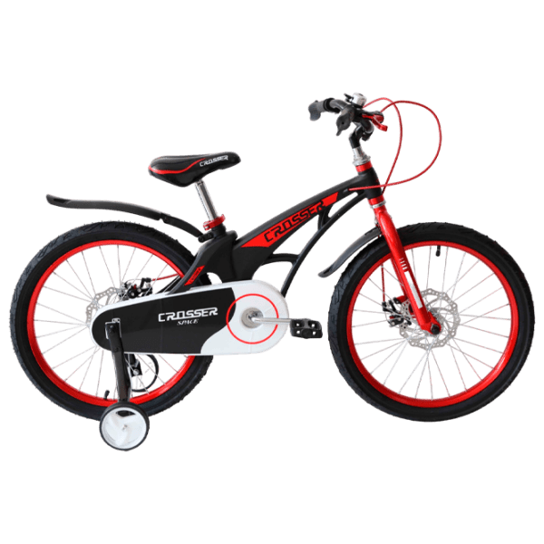 Bicicletă Crosser Space 20" Black Red Aliaj de magneziu / Pentru copii photo 1