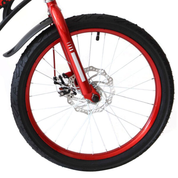 Bicicletă Crosser Space 20" Black Red Aliaj de magneziu / Pentru copii photo 3