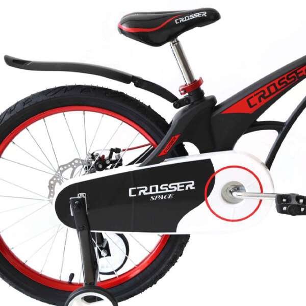 Bicicletă Crosser Space 20" Black Red Aliaj de magneziu / Pentru copii photo 5