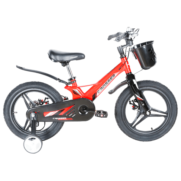 Bicicletă Crosser Hunter 16" Red Black Aliaj de magneziu / Pentru copii photo 1