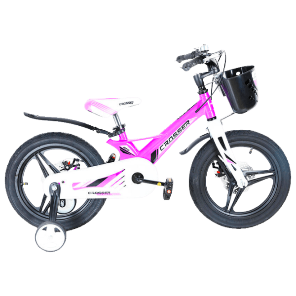 Bicicletă Crosser Hunter 16" Violet White Aliaj de magneziu / Pentru copii photo 1