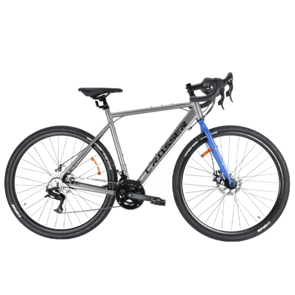 Bicicletă Crosser NORD 700C 28" 21" Gray Blue Aluminiu / Pentru adulți photo 1