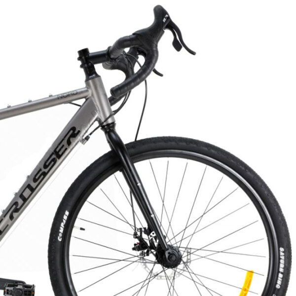 Bicicletă Crosser NORD 700C 28" 21" Gray Black Aluminiu / Pentru adulți photo 2