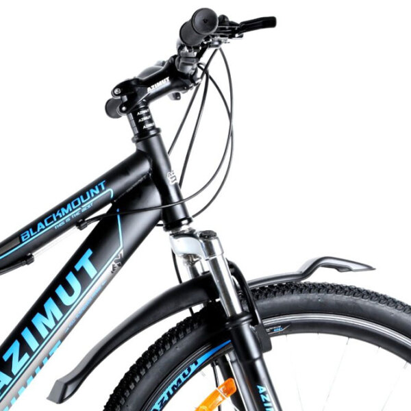Bicicletă Azimut Blackmount 26" 19" Black Blue Oțel / Pentru adulți photo 2