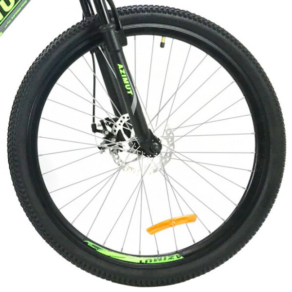 Bicicletă Azimut Blackmount 26" 19" Black Green Oțel / Pentru adulți photo 3