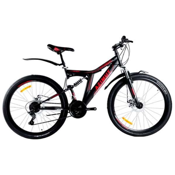 Bicicletă Azimut Blackmount 26" 19" Black Red Oțel / Pentru adulți photo 1