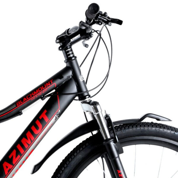 Bicicletă Azimut Blackmount 26" 19" Black Red Oțel / Pentru adulți photo 2