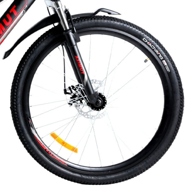 Bicicletă Azimut Blackmount 26" 19" Black Red Oțel / Pentru adulți photo 3