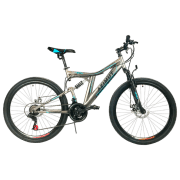 Велосипед Azimut Blackmount 26" 19" Серый Синий Сталь / Взрослый