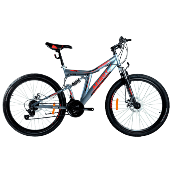 Велосипед Azimut Blackmount 26" 19" Серый Red Сталь / Взрослый photo 1
