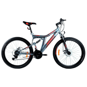 Велосипед Azimut Blackmount 26" 19" Серый Red Сталь / Взрослый