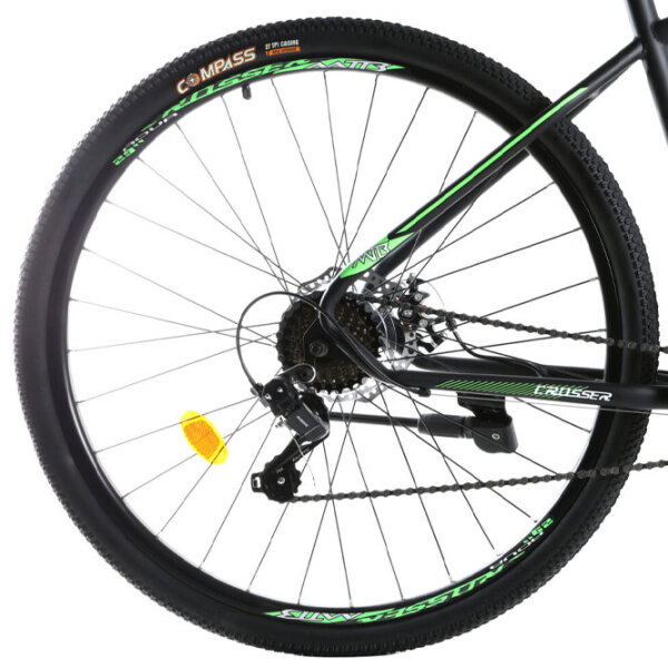 Bicicletă Crosser Aqua 29" 19" Black Green Oțel / Pentru adulți photo 3