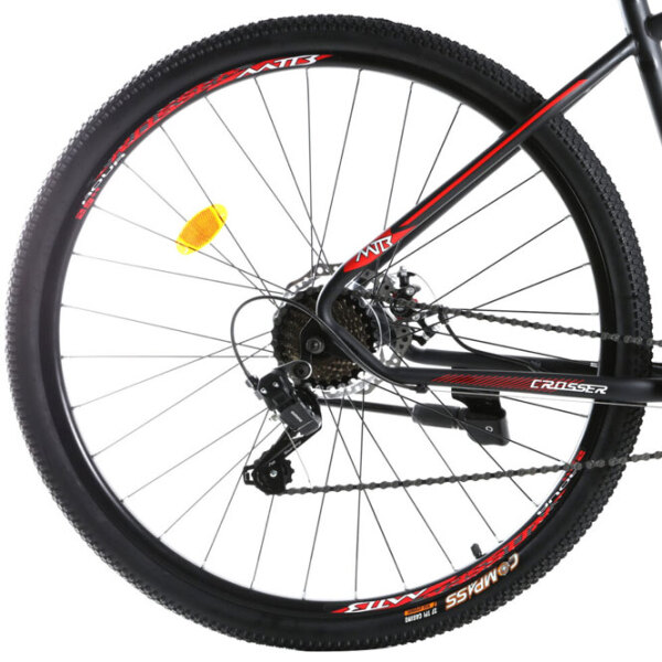 Bicicletă Crosser Aqua 29" 19" Black Red Oțel / Pentru adulți photo 3