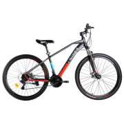 Bicicletă Crosser Gemini 27.5" 17" Black Red Oțel / Pentru adulți