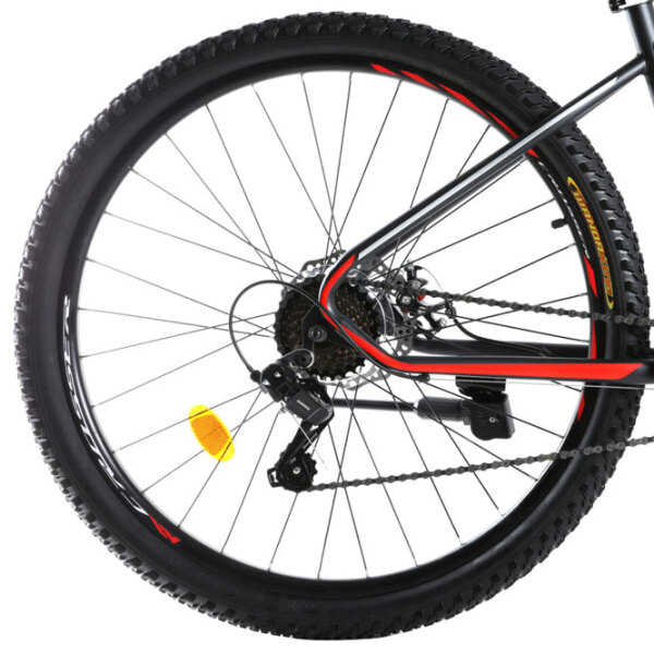 Bicicletă Crosser Gemini 27.5" 17" Black Red Oțel / Pentru adulți photo 4