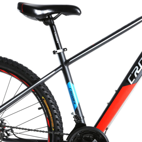 Bicicletă Crosser Gemini 27.5" 17" Black Red Oțel / Pentru adulți photo 5