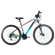 Bicicletă Crosser Gemini 27.5" 17" Gray Blue Oțel / Pentru adulți