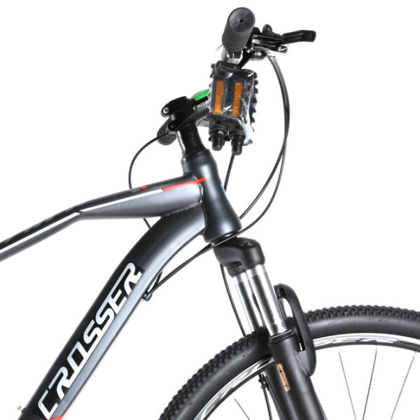 Bicicletă Crosser Gemini 29" 19" Gray Red Oțel / Pentru adulți photo 1