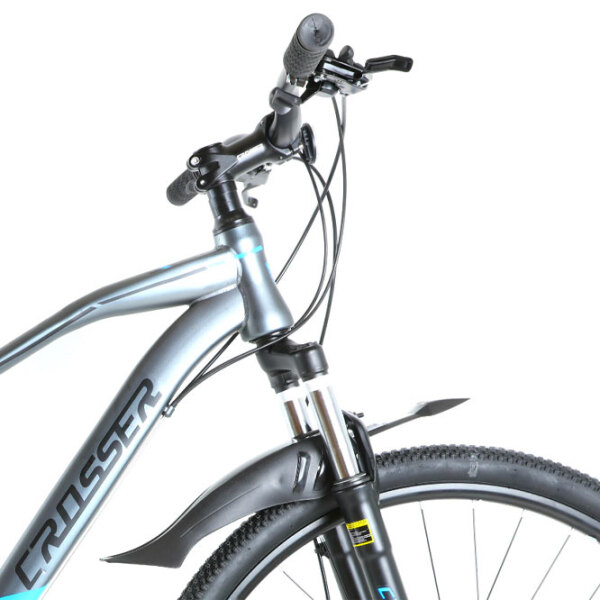 Bicicletă Crosser Gemini 29" 19" Gray Blue Oțel / Pentru adulți photo 1