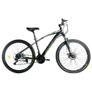 Bicicletă Crosser Nevada 27.5" 17" Black Green Oțel / Pentru adulți