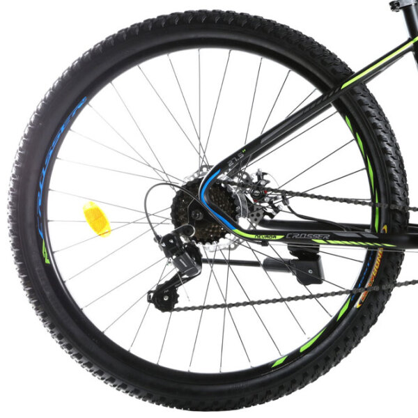Bicicletă Crosser Nevada 27.5" 17" Black Green Oțel / Pentru adulți photo 4