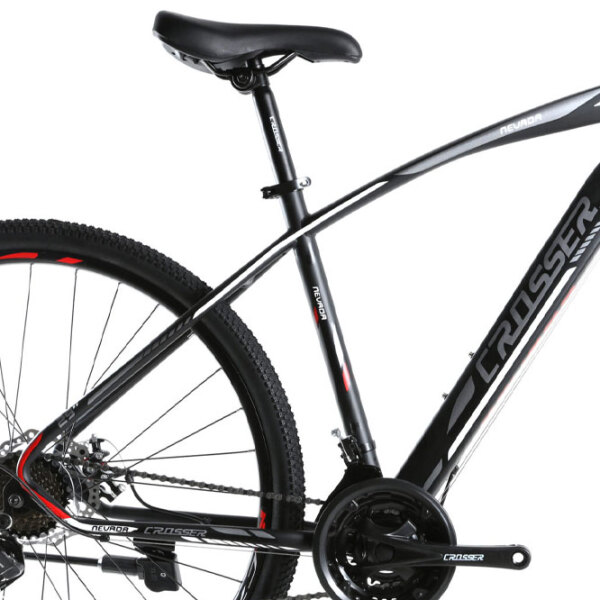 Bicicletă Crosser Nevada 29" 19" Black White Oțel / Pentru adulți photo 5